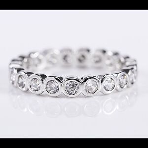 Beautiful Sterling Silver Eternity Ring